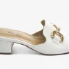 The Bit Slide Sandal in White