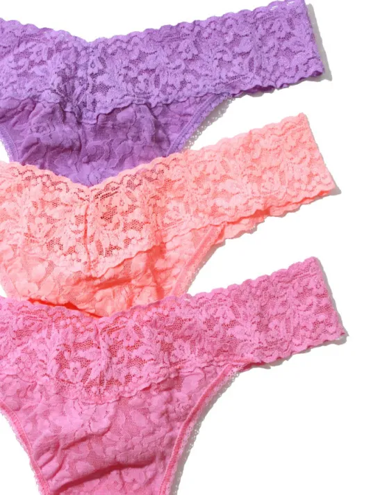 The Heart Three Pack Original Rise Thong