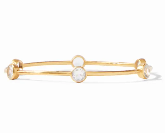 The Milano Bangle in Clear Crystal