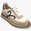 The Retro Lace Sneaker in Beige Multi