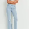 The Scissor Cut Flare in Light Denim