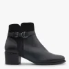 The Belted Ankle Bootie in Black