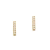 The CZ Stick Stud Earring in Gold