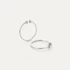 The Icon Hoop In Silver