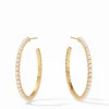 The Medium Juliet Hoop in Gold Pearl