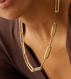 The Open Link Necklace in Gold