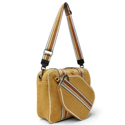 The Pickleball Tote in Dune Raffia