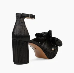 The Platform Bow Sandal in Black