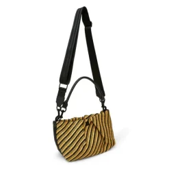The Savannah Crossbody in Dune Raffia Stripe