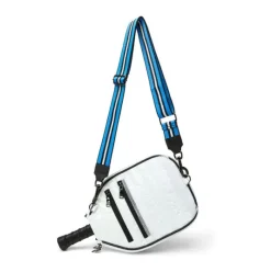 The Sporty Sleeve Pickle Racket Cover in White Patent