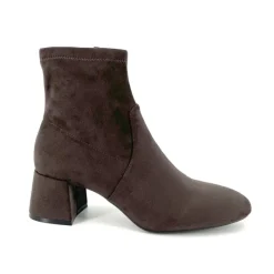 The Stretch Bootie with Inside Zip in Taupe