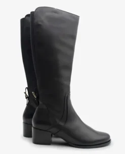 The Tall Riding Boot with Back Gore in Black